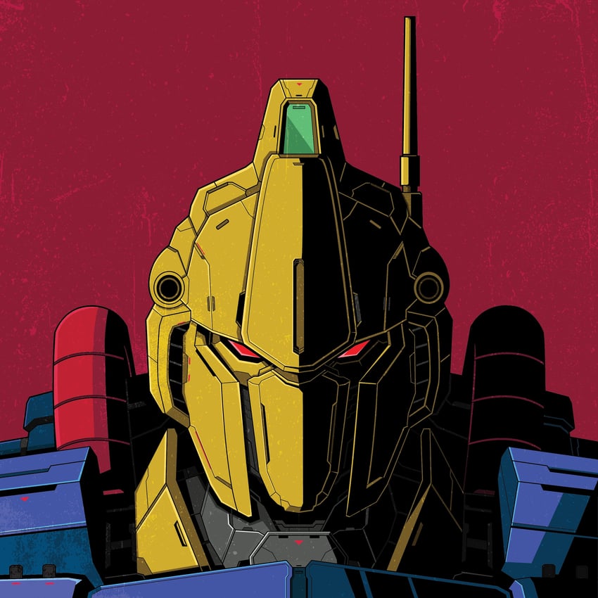 hyaku shiki (gundam and 1 more) drawn by voxiela