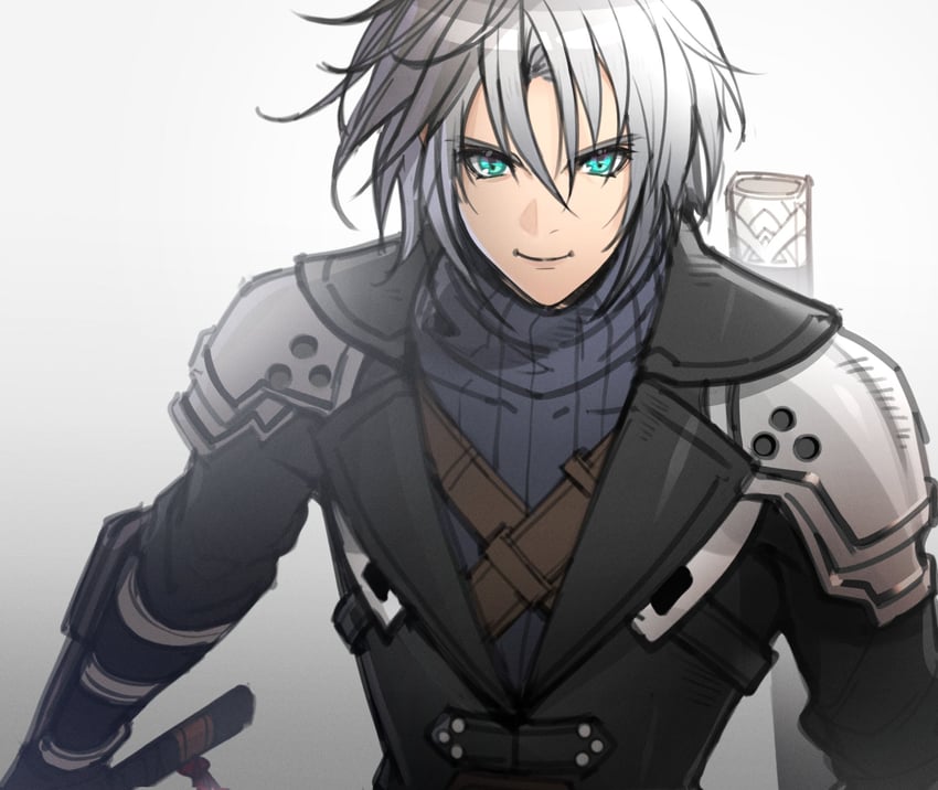 sephiroth (final fantasy and 2 more) drawn by lukrevadraws