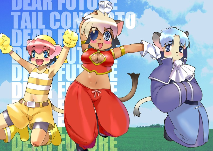 alicia priss, stare priss, and flare priss (little tail bronx and 1 more) drawn by ameyama_denshin