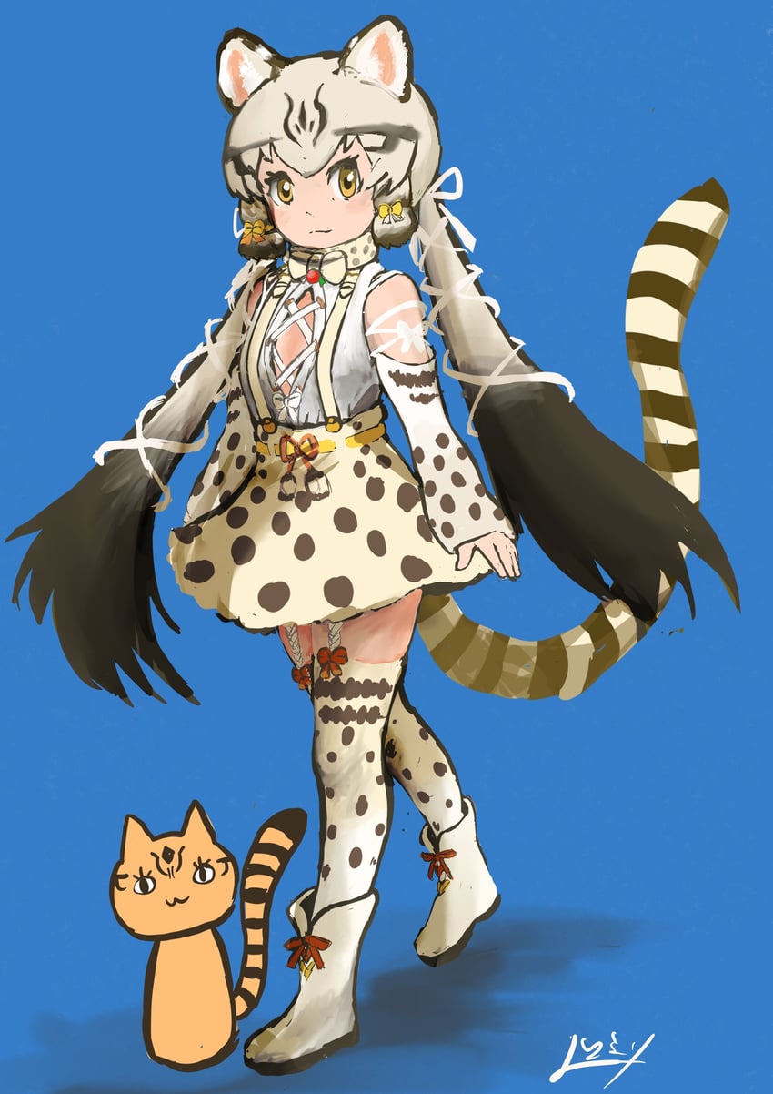 geoffroy's cat (kemono friends and 1 more) drawn by muromitsu_t2