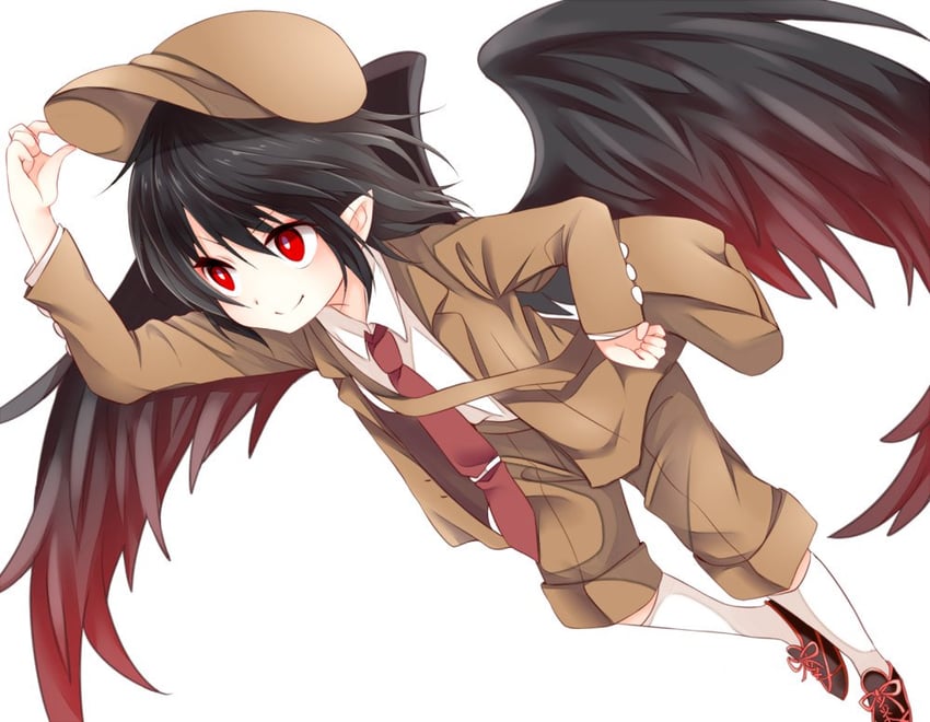 shameimaru aya (touhou and 1 more) drawn by chikuwa_savy