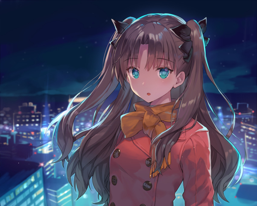 tohsaka rin (fate and 1 more) drawn by momoko_(momopoco)