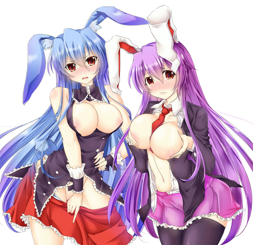 reisen udongein inaba and kurousagi (touhou and 1 more) drawn by sesield