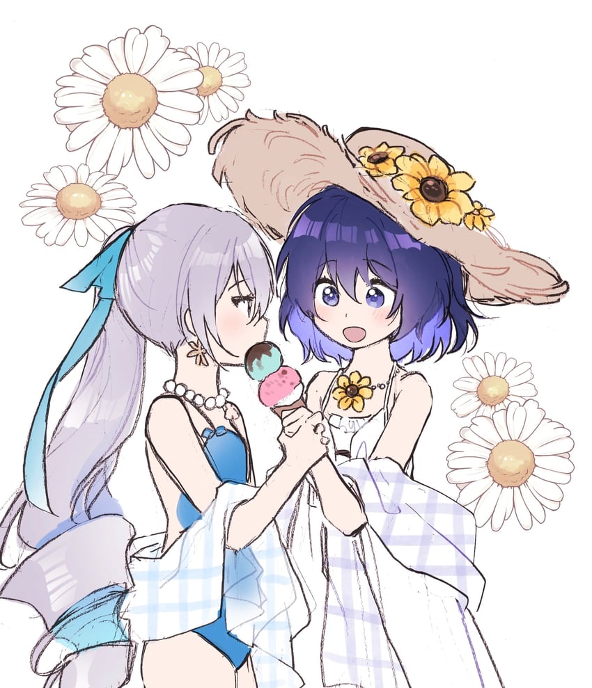 bronya zaychik and seele vollerei (honkai and 1 more) drawn by 5rwpvc