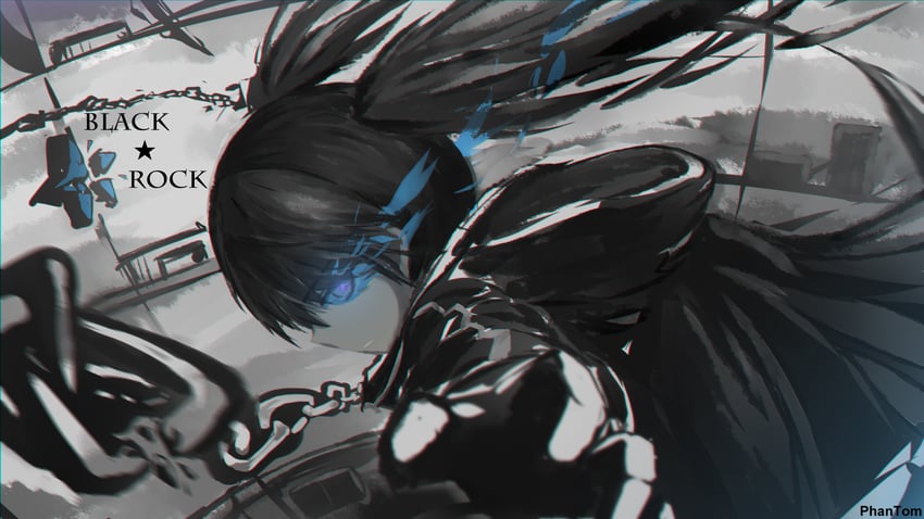 black rock shooter (black rock shooter) drawn by phantom_(pixiv)