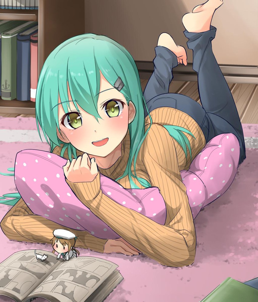 suzuya, error musume, girl holding a cat, and batsubyou (kantai collection) drawn by max_melon