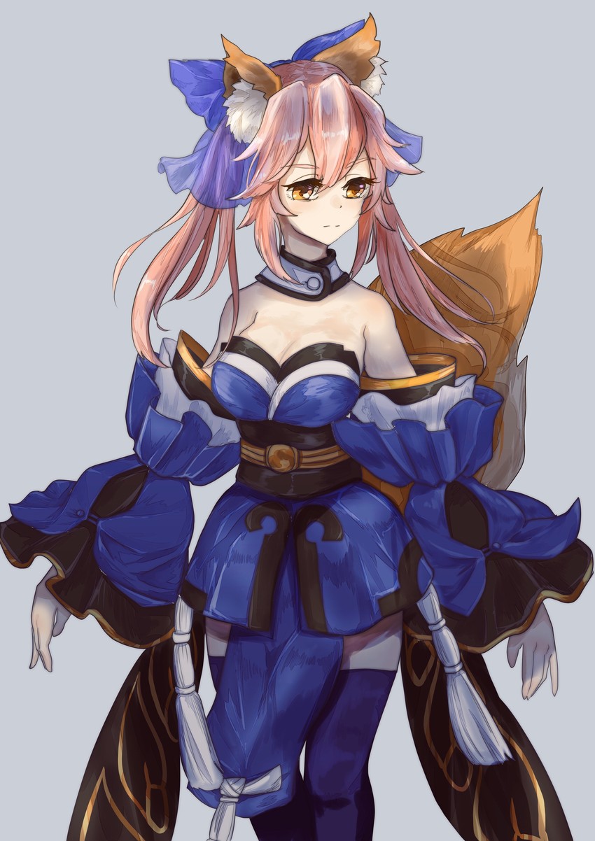 tamamo and tamamo no mae (fate and 4 more) drawn by ryoku_(hikarimo)