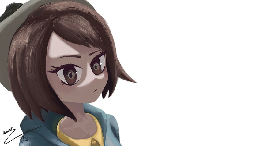 gloria (pokemon and 1 more) drawn by eriott