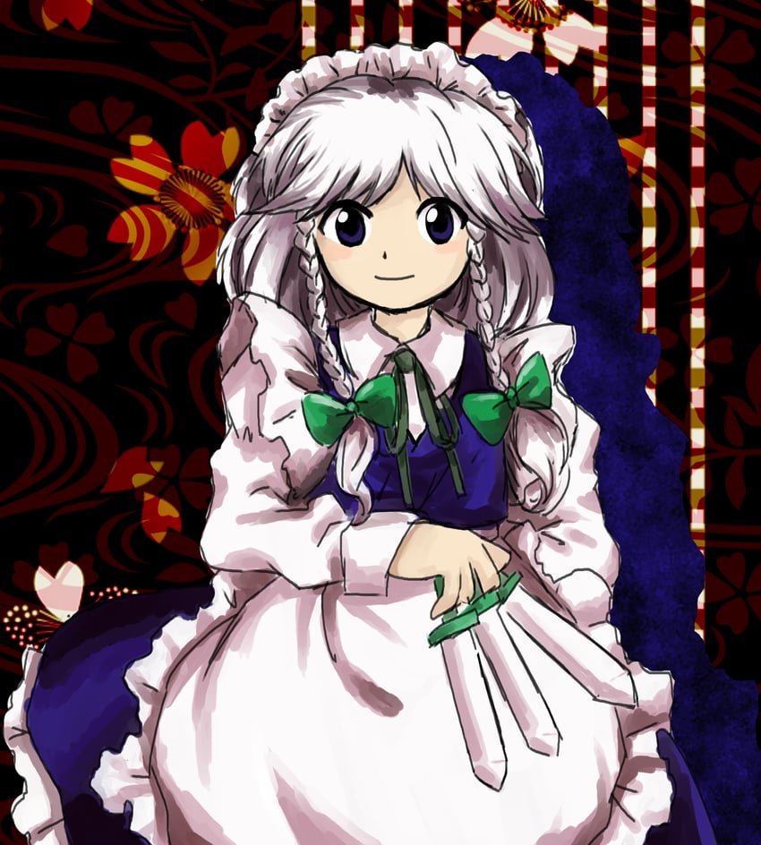 izayoi sakuya (touhou and 1 more) drawn by monodoku