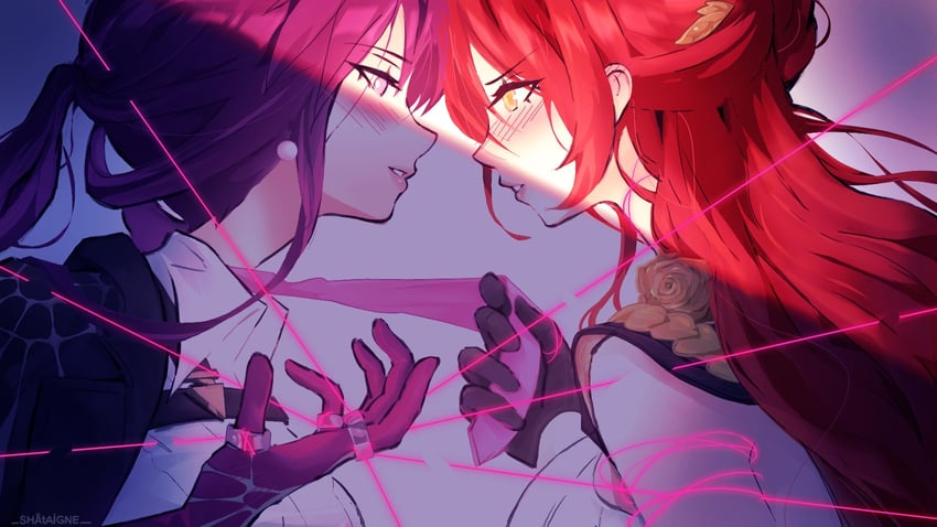 kafka and himeko (honkai and 1 more) drawn by shataigne