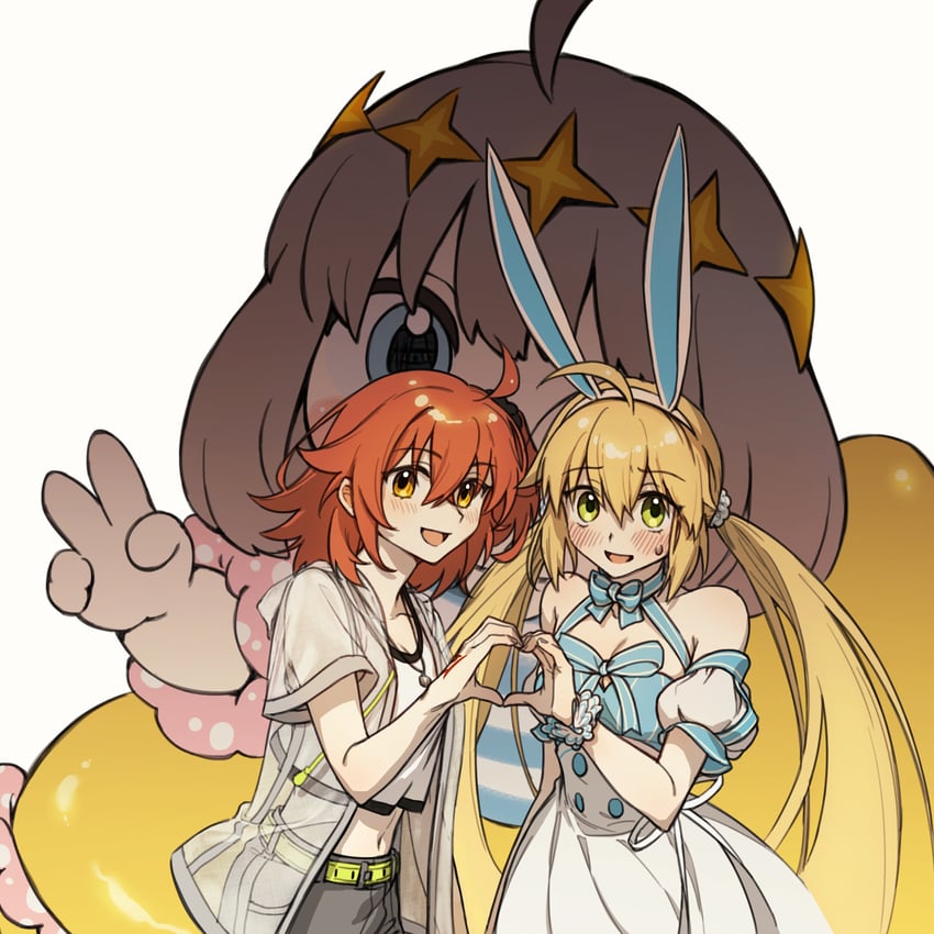 artoria pendragon, fujimaru ritsuka, artoria caster, and oberon (fate and 1 more) drawn by lix_118