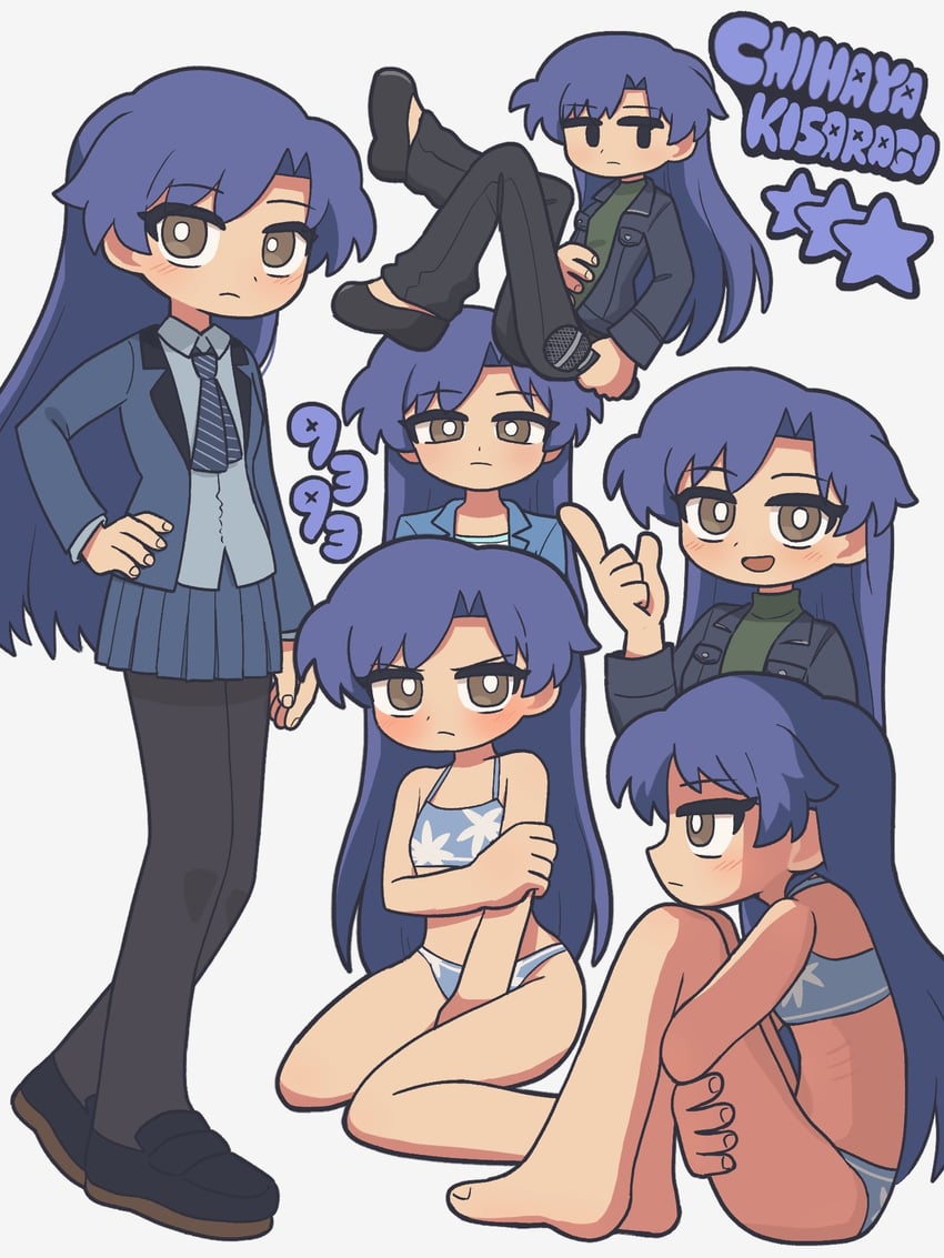 kisaragi chihaya (idolmaster and 2 more) drawn by fis_(t83192933)