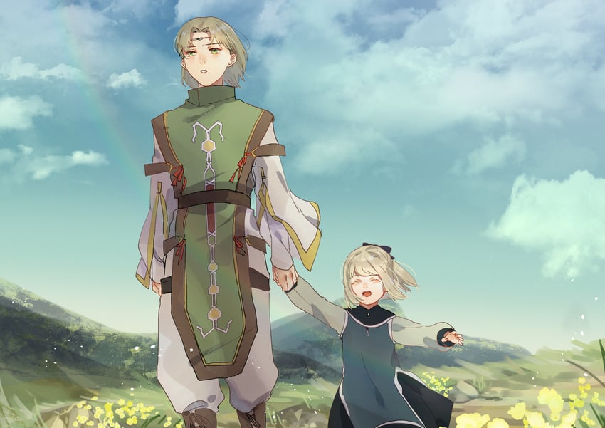 luc and sarah (gensou suikoden and 1 more) drawn by marimob