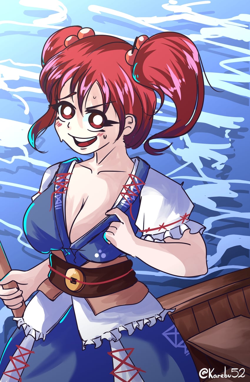 onozuka komachi (touhou and 1 more) drawn by karebu52