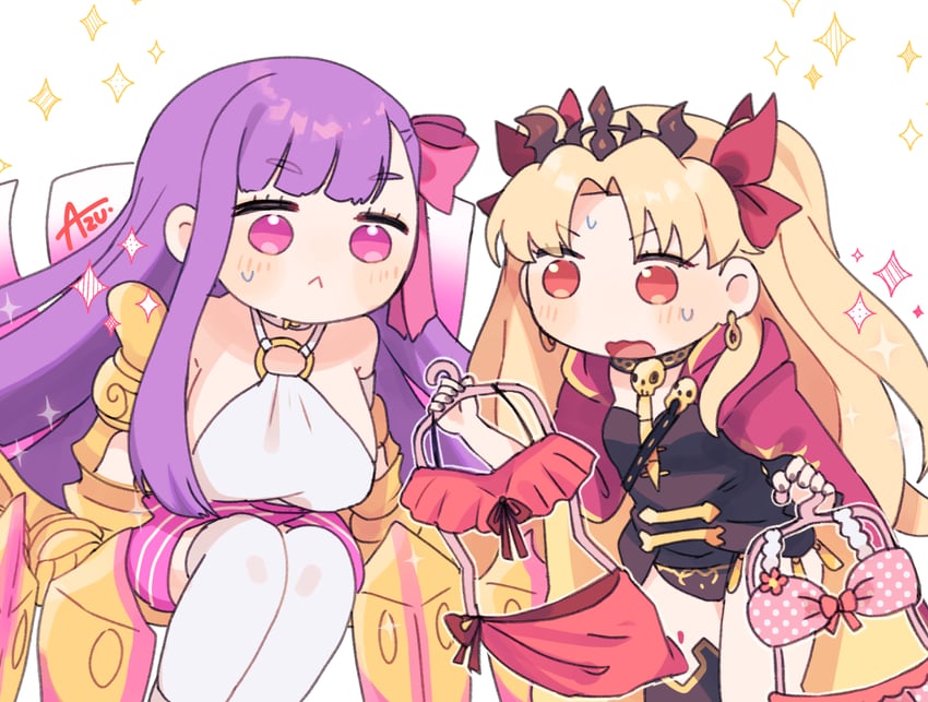 ereshkigal and passionlip (fate and 1 more) drawn by azu_(kirara310)
