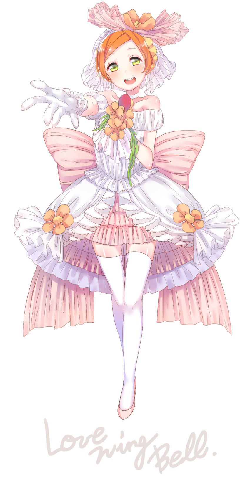 hoshizora rin (love live! and 1 more) drawn by umeno
