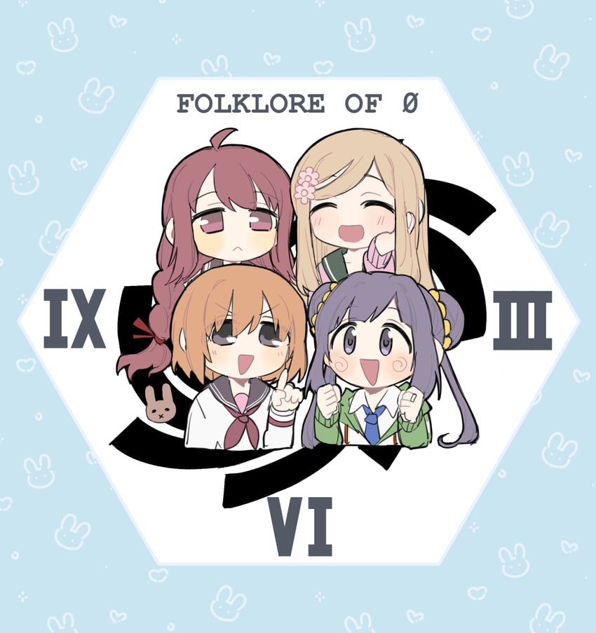 miura asahi, himuro lavi, kurusu alexandra, and yume urara (mahou shoujo madoka magica and 1 more) drawn by an_sin