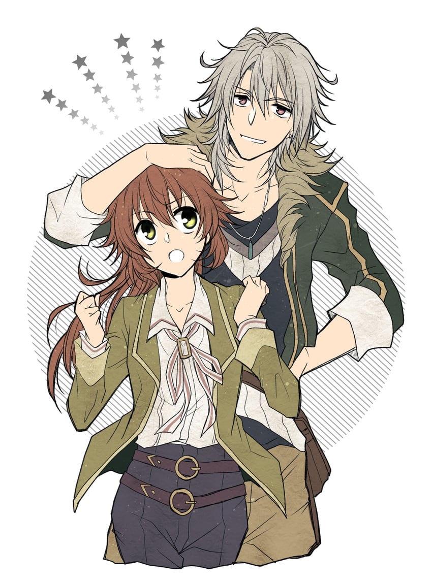 towa herschel and crow armbrust (eiyuu densetsu and 2 more) drawn by satsuki_(chaosmode)