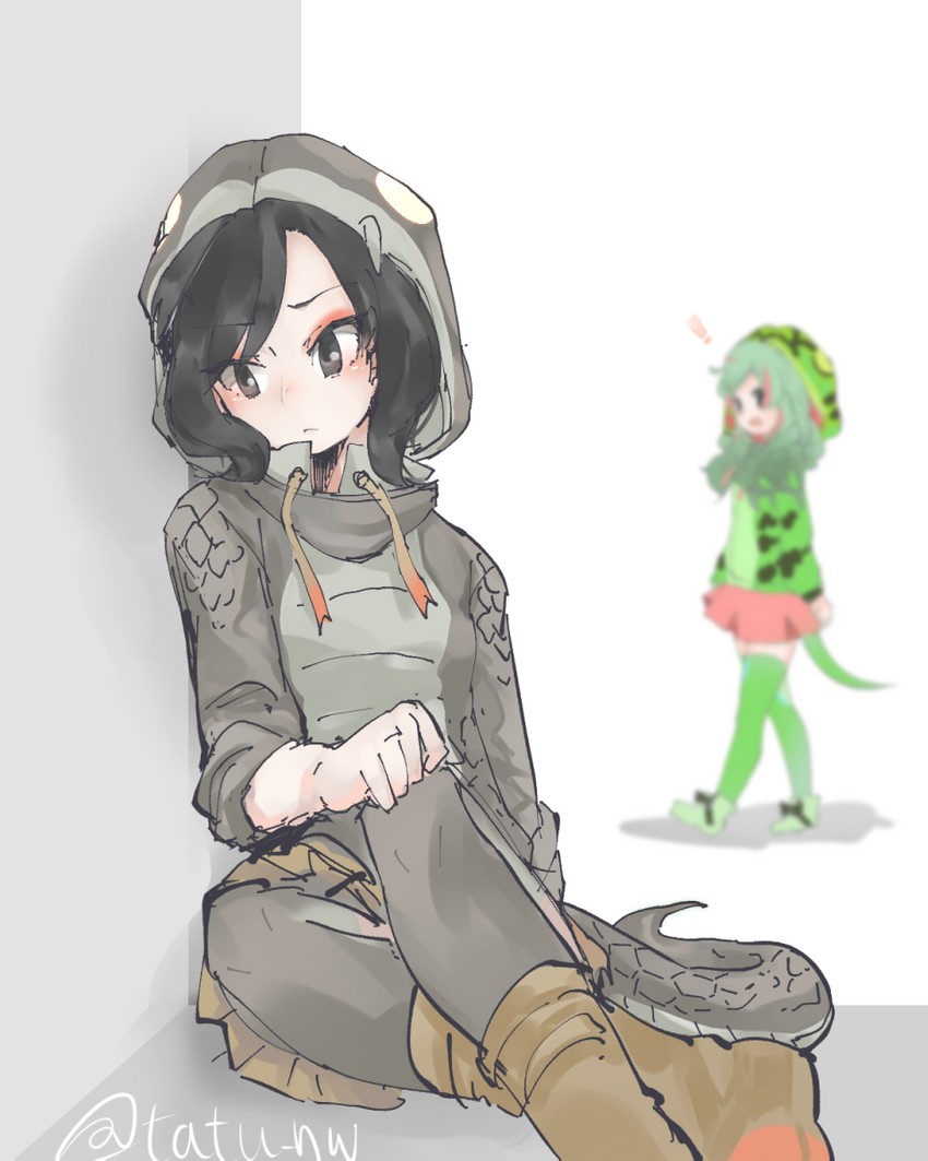 black mamba and boomslang (kemono friends) drawn by tatsuno_newo