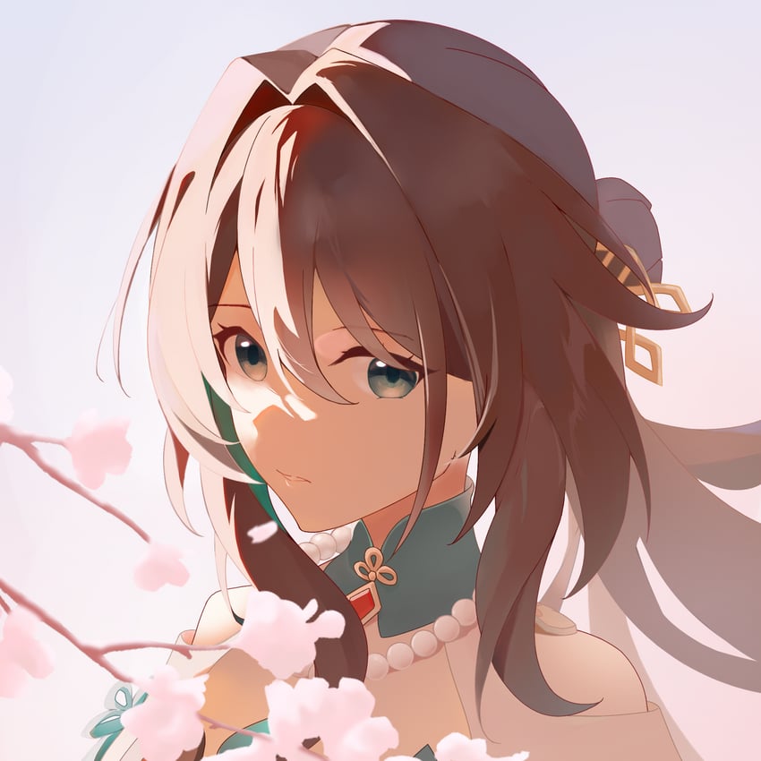 ruan mei (honkai and 1 more) drawn by luckyyeah