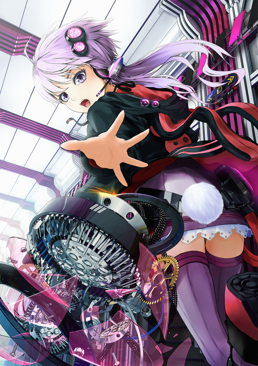 yuzuki yukari (vocaloid and 1 more) drawn by ajigo