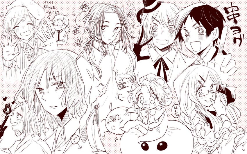 america, china, lithuania, poland, finland, and 5 more (axis powers hetalia) drawn by sanitigo