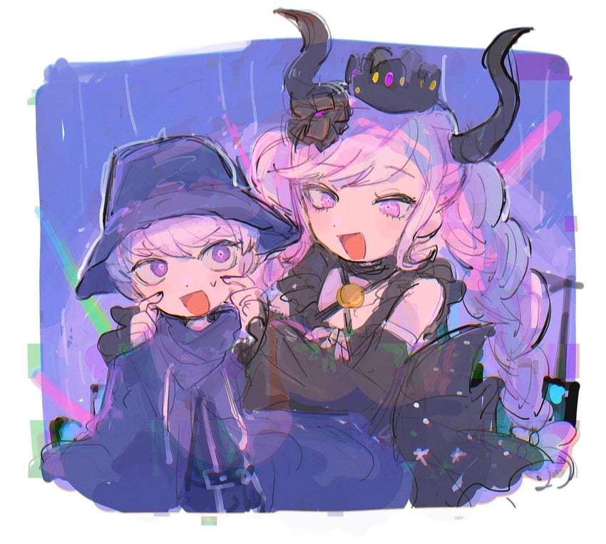 shinigami and yuma kokohead (master detective archives: rain code) drawn by nojiko_(natumag)
