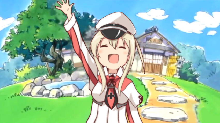 graf zeppelin (kantai collection and 1 more) drawn by tobi_(nekomata_homara)