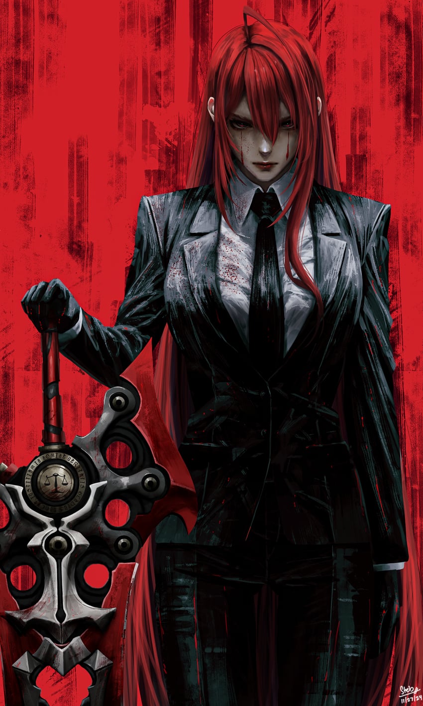 elizabeth rose bloodflame (hololive and 1 more) drawn by steb