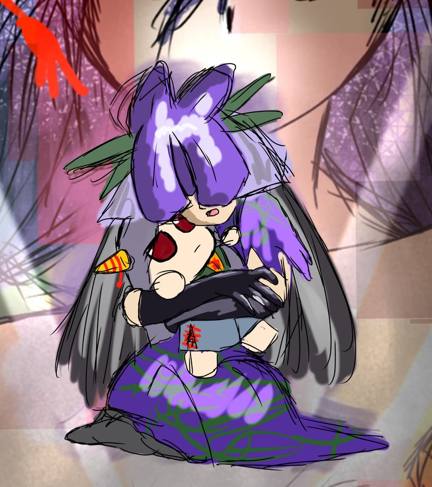 yomotsu hisami and nippaku zanmu (touhou and 1 more) drawn by user_hykc8728