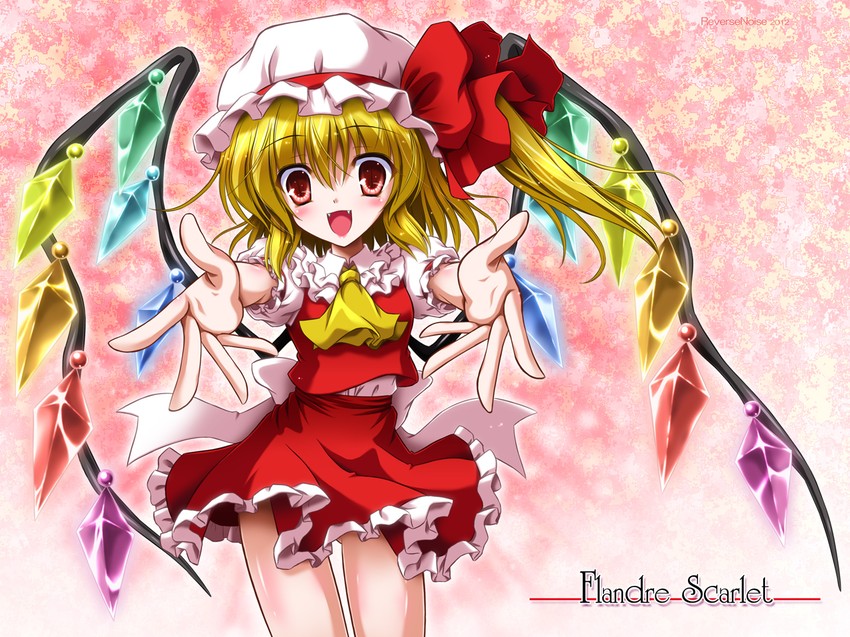 flandre scarlet (touhou) drawn by yamu_(reverse_noise)
