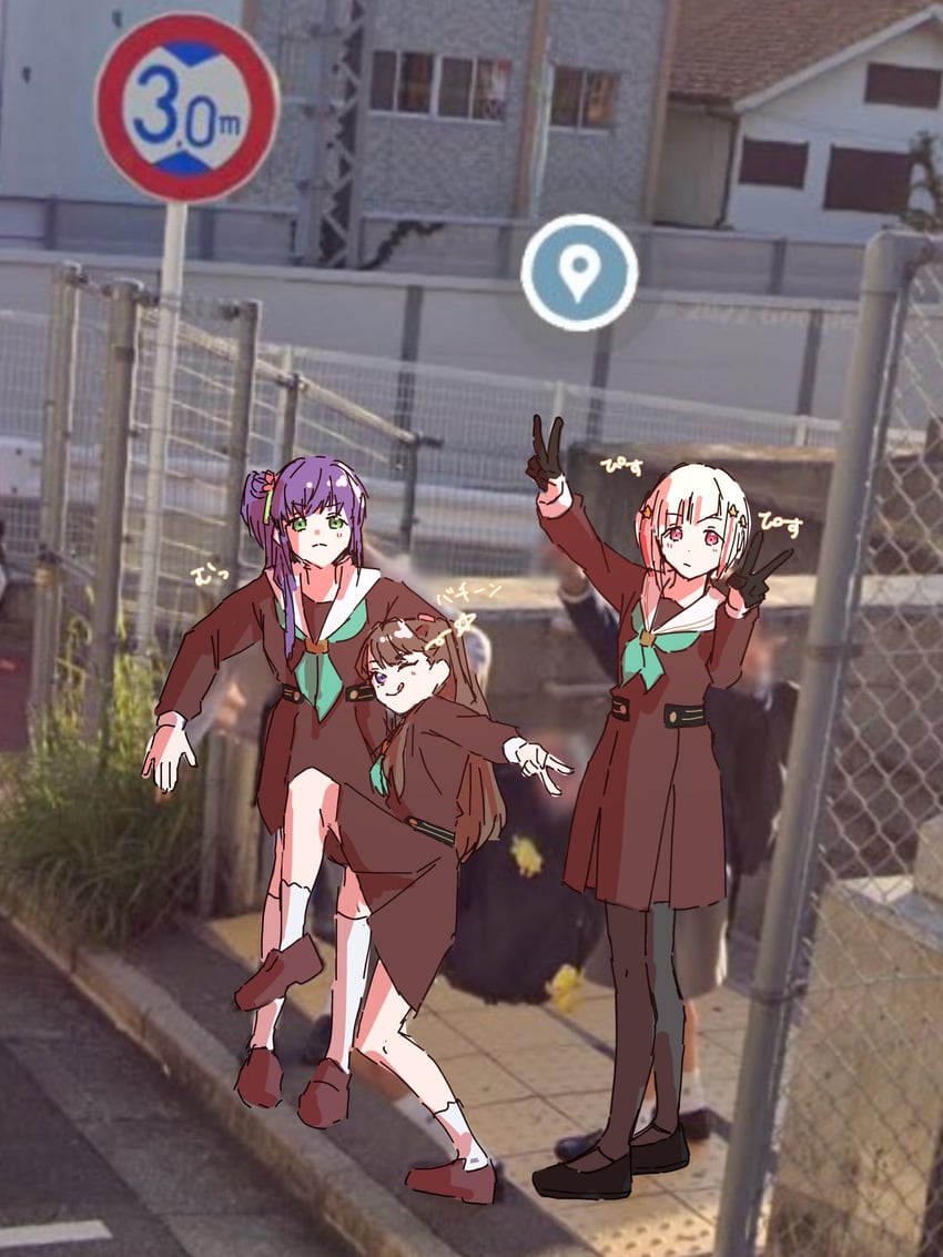 fujishima megumi, otomune kozue, and yugiri tsuzuri (love live! and 1 more) drawn by myuu_(mmyu_ull)
