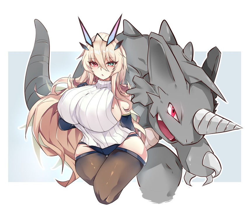 barghest and rhydon (fate and 2 more) drawn by kive