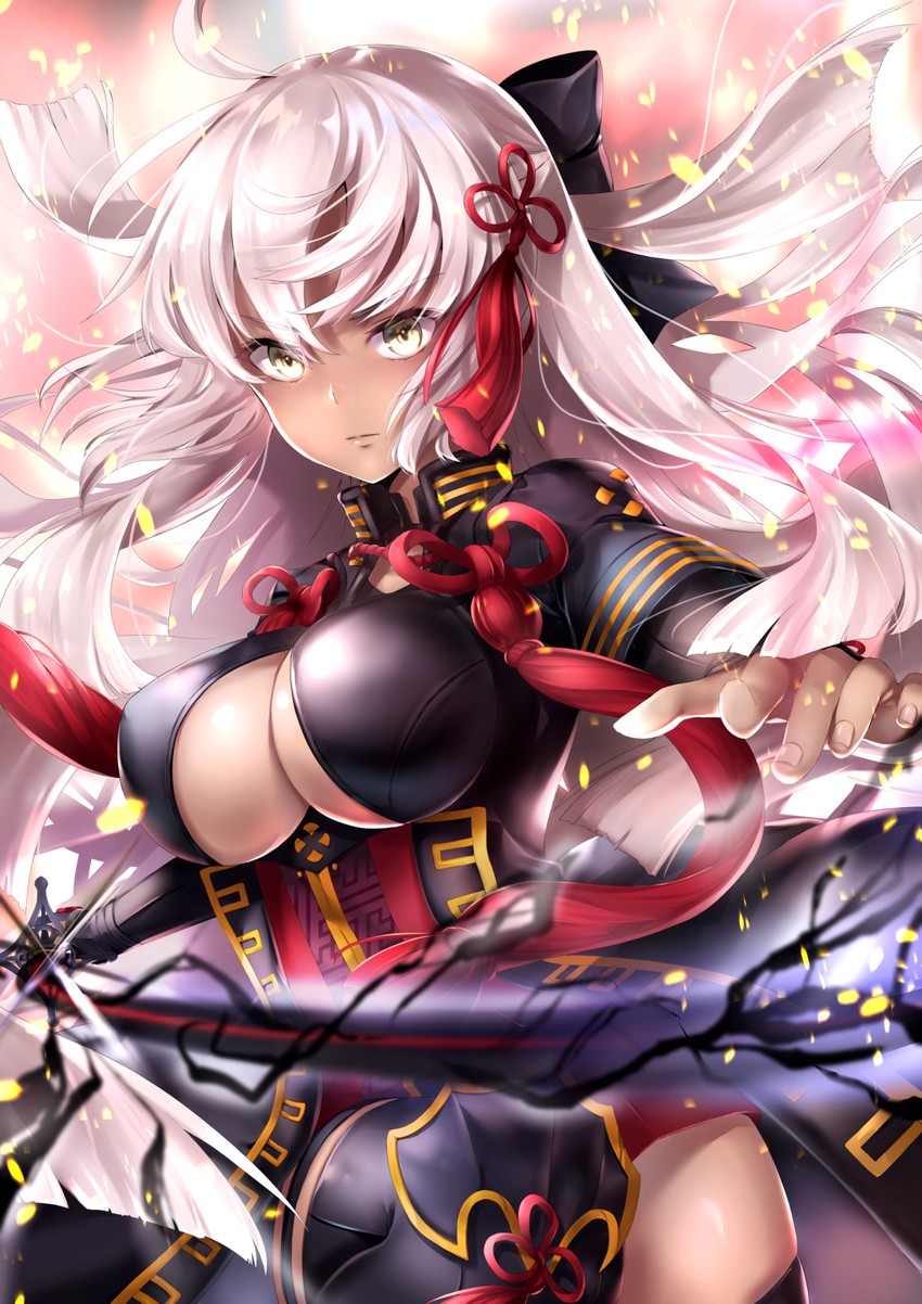 okita souji and okita souji alter (fate and 1 more) drawn by hane_yuki