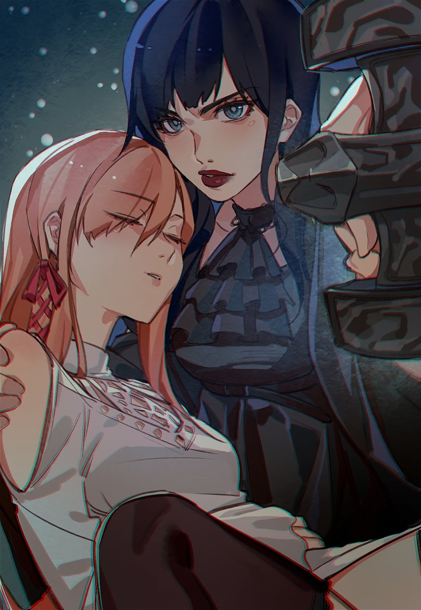 ryne waters and gaia (final fantasy and 1 more) drawn by crow0cc