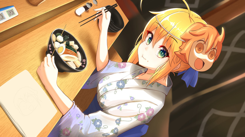 artoria pendragon, saber, and fujimaru ritsuka (fate and 2 more) drawn by nekoda_(maoda)