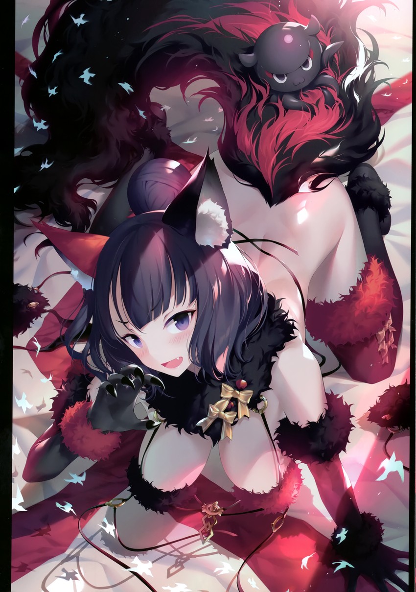 mash kyrielight, katsushika hokusai, and tokitarou (fate and 1 more) drawn by kousaki_rui