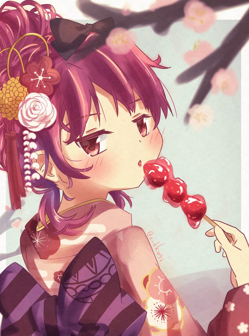 sakura kyoko (mahou shoujo madoka magica and 1 more) drawn by chokokuro
