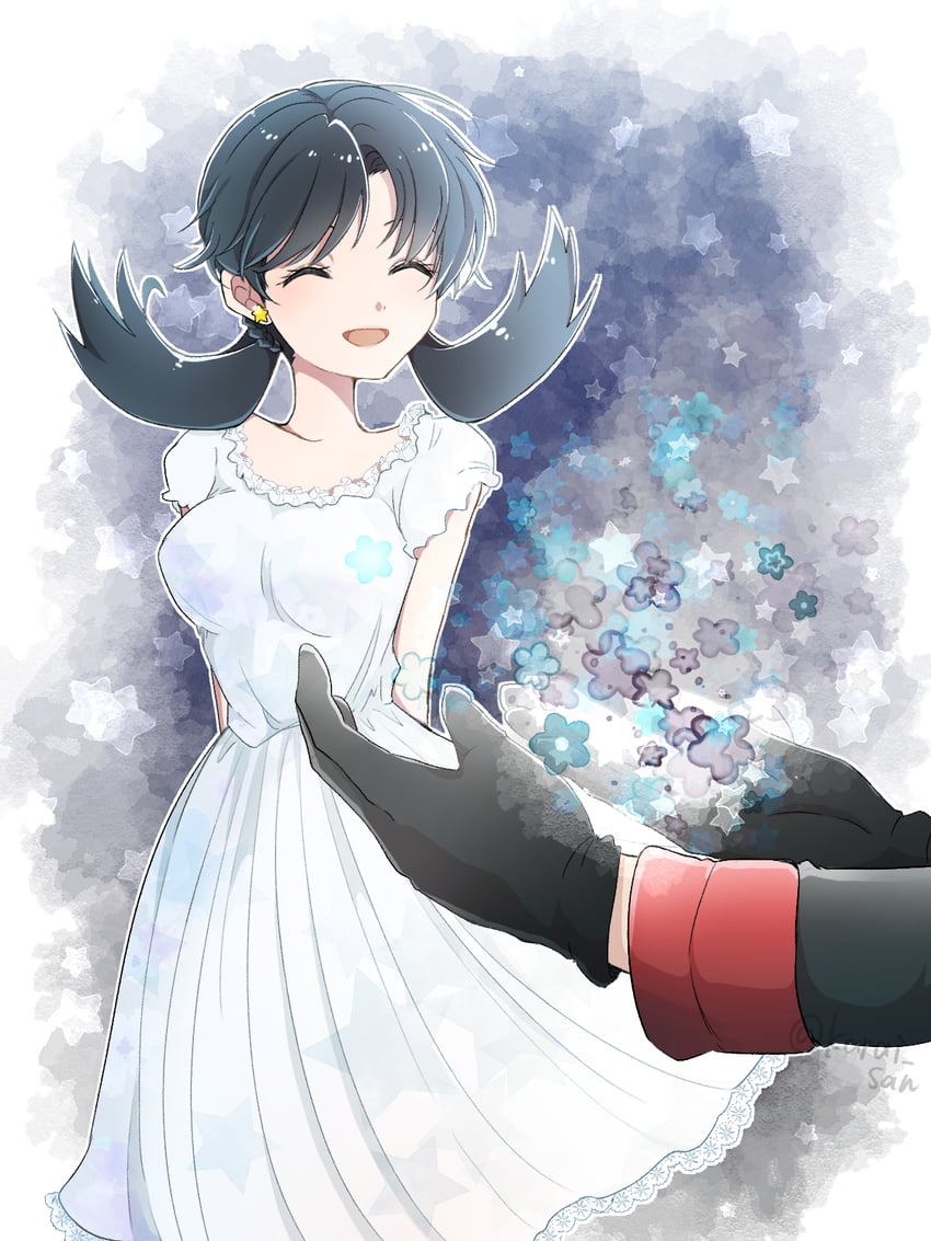 silver and kris (pokemon and 1 more) drawn by karai_san