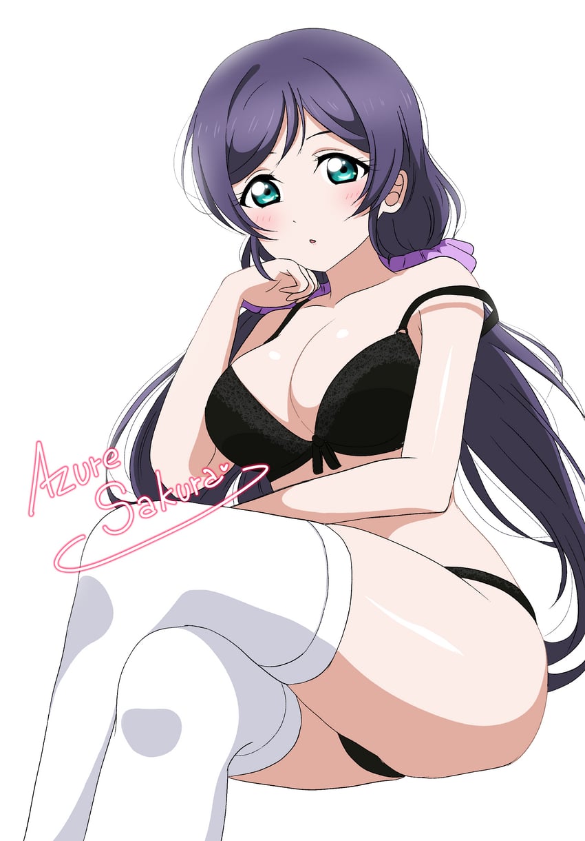 tojo nozomi (love live! and 1 more) drawn by azuresakura