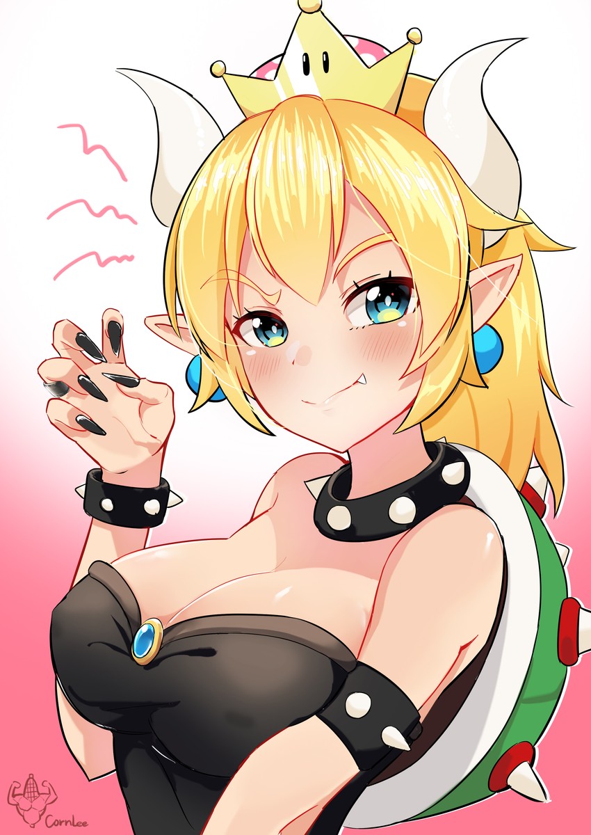 bowsette (mario and 1 more) drawn by yumi_(milomonkey)