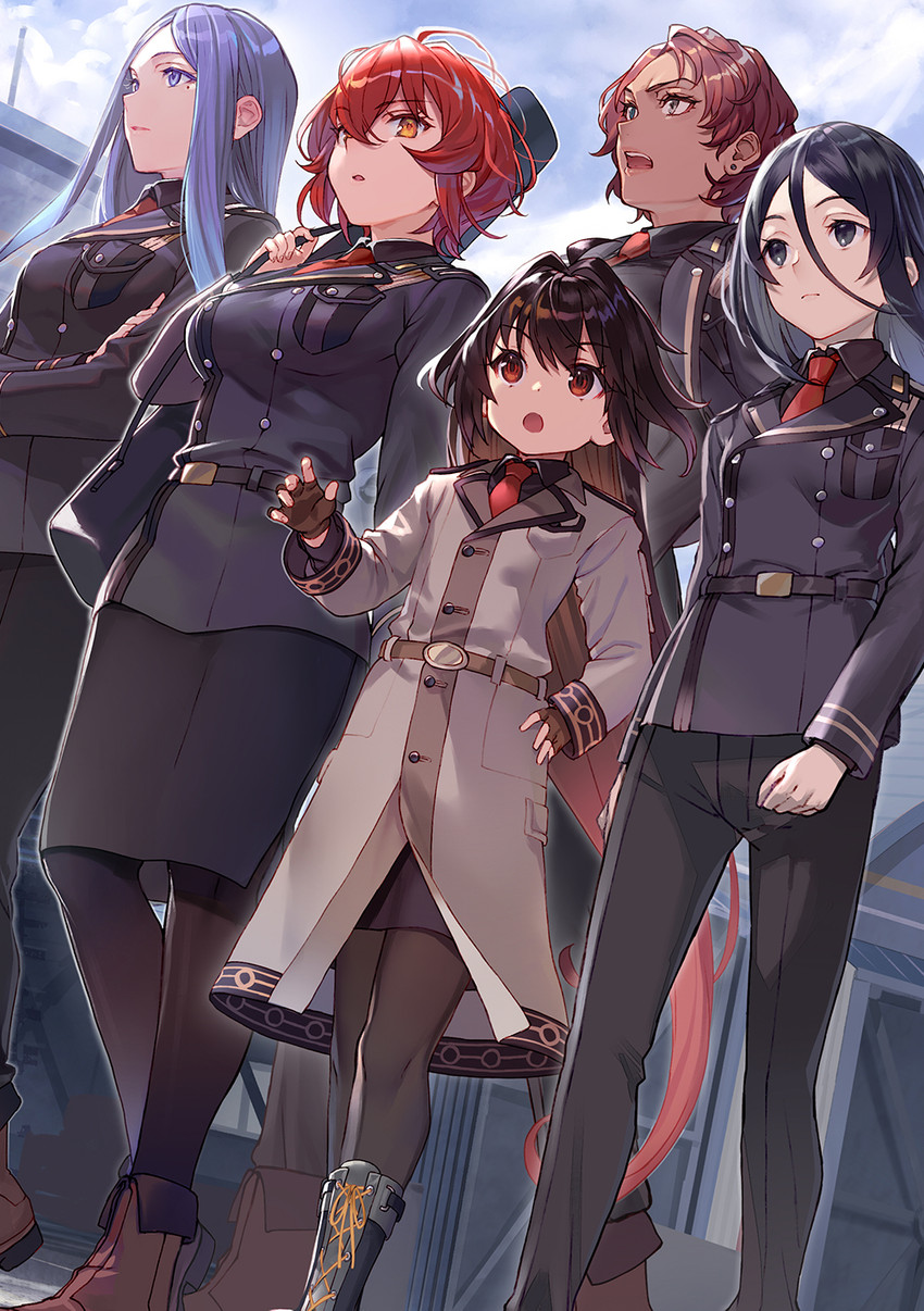 kurena kukumila, anju emma, frederica rosenfort, shiden iida, and reki michihi (86 -eightysix-) drawn by shirabi