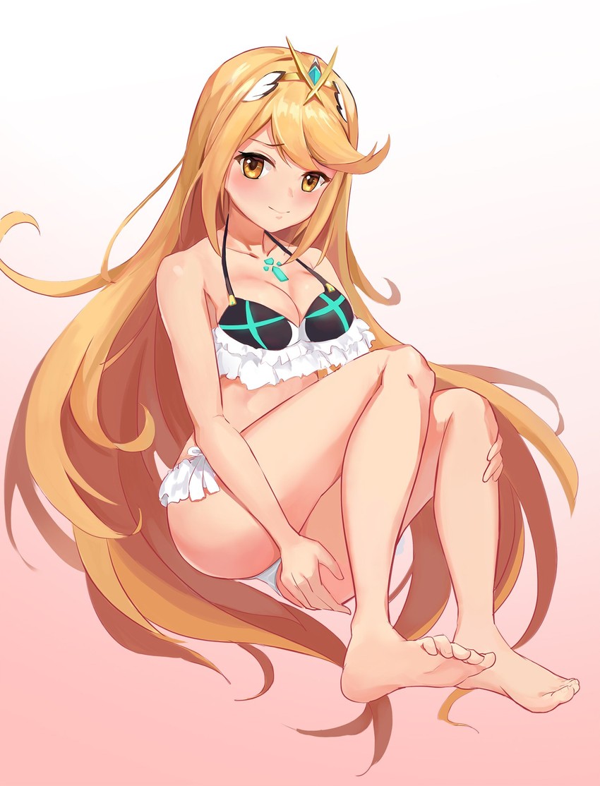 mythra (xenoblade chronicles and 1 more) drawn by kiiro_kimi
