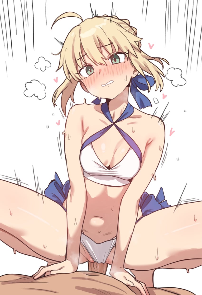 artoria pendragon (fate and 1 more) drawn by ebora
