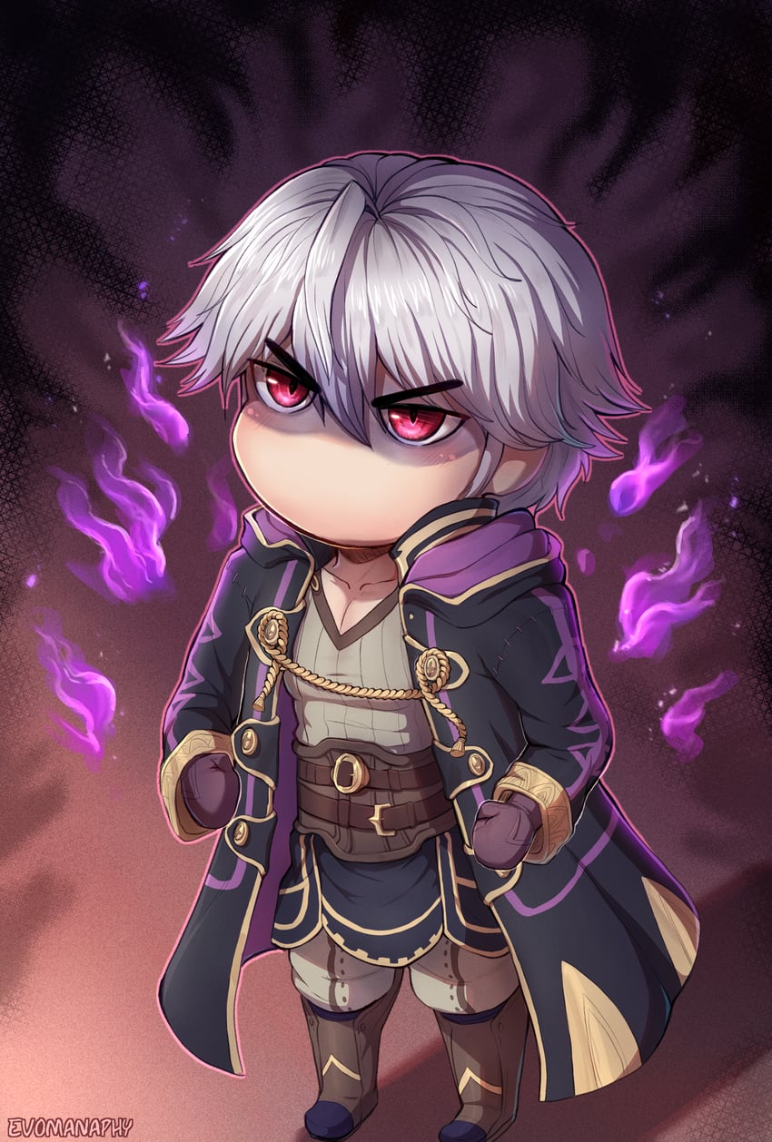 male robin (fire emblem and 1 more) drawn by evomanaphy