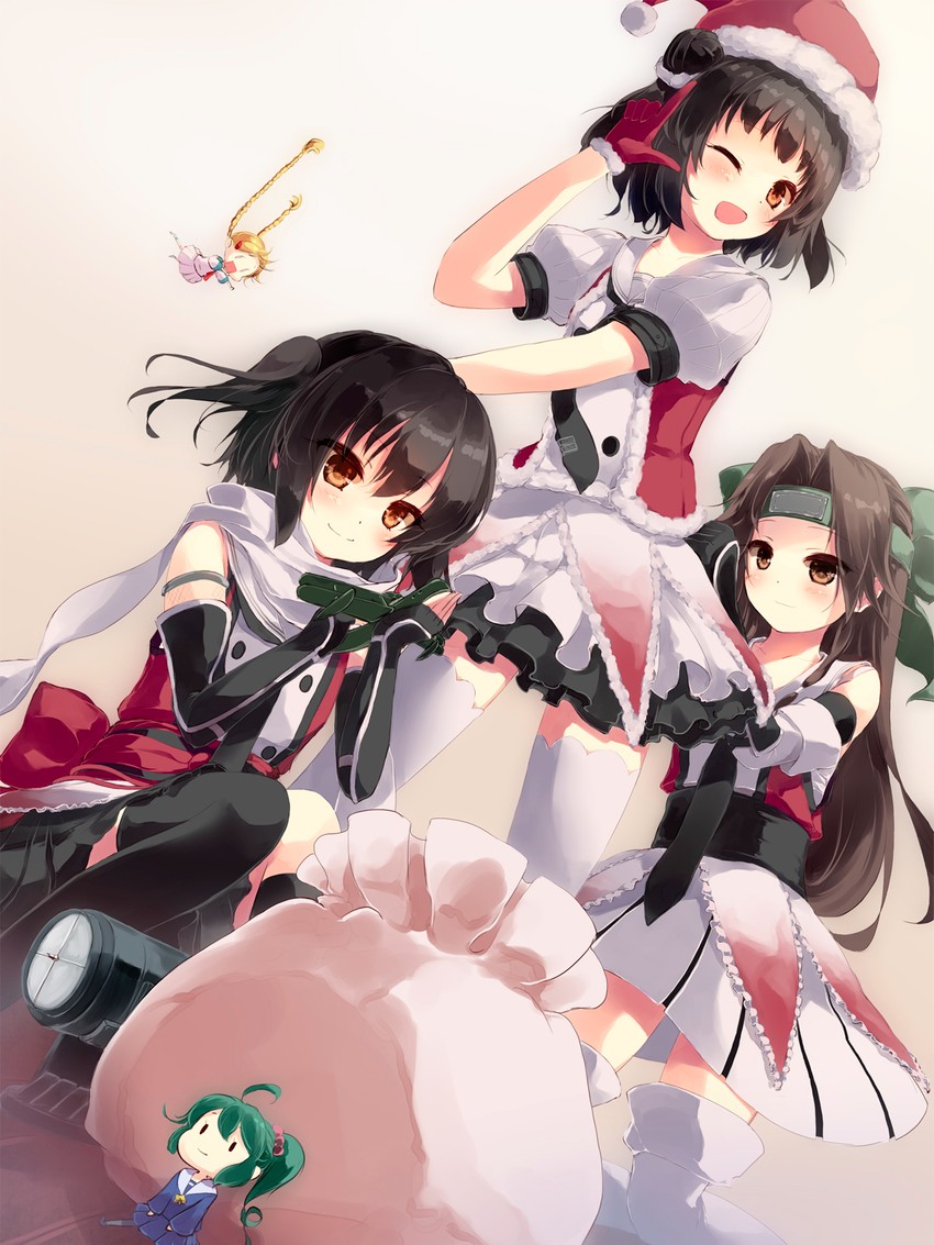 sendai, naka, fairy, jintsuu, sendai kai ni, and 4 more (kantai collection) drawn by gengetsu_chihiro