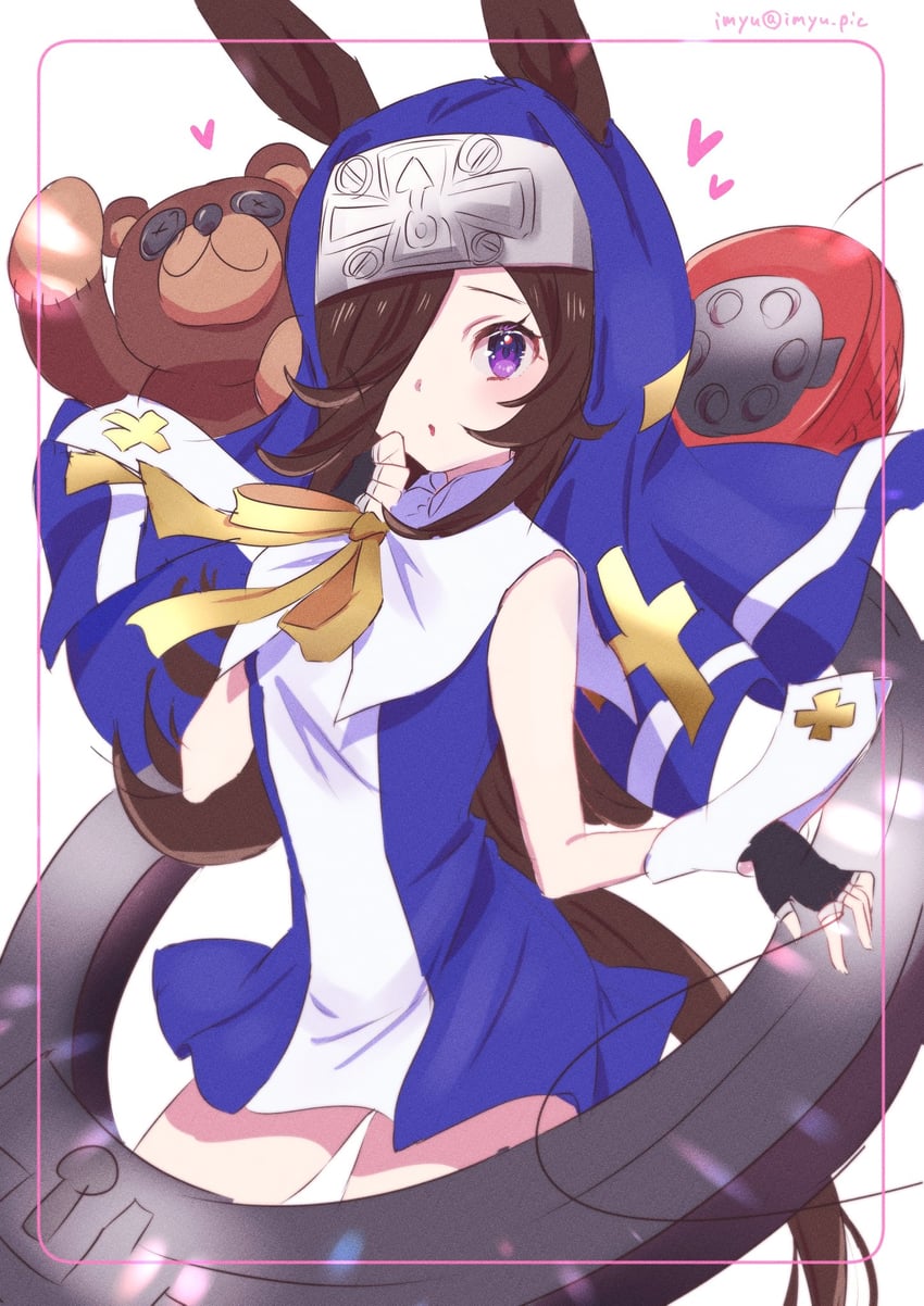 rice shower, bridget, and iwami manaka (umamusume and 2 more) drawn by watawatage