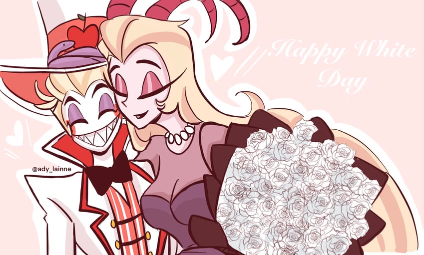 lucifer morningstar and lilith (hazbin hotel) drawn by adylaineart