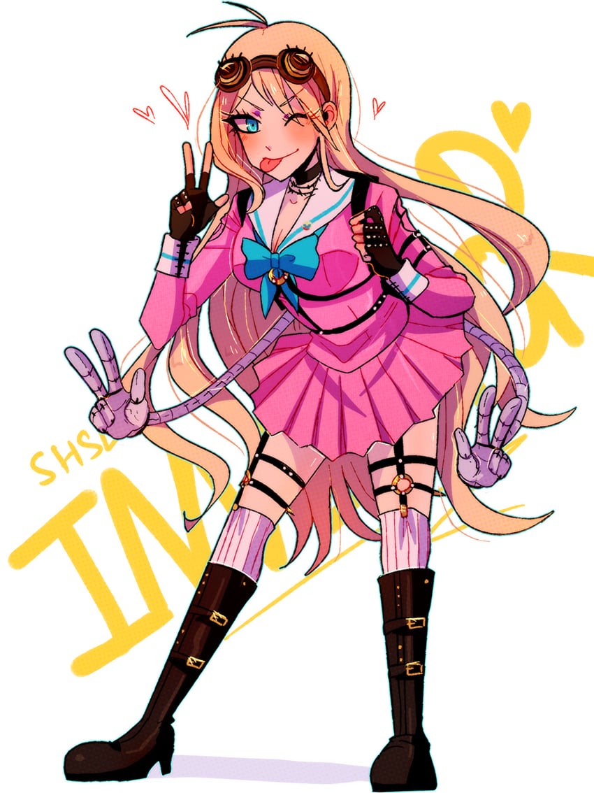 iruma miu (danganronpa and 1 more) drawn by huyandere