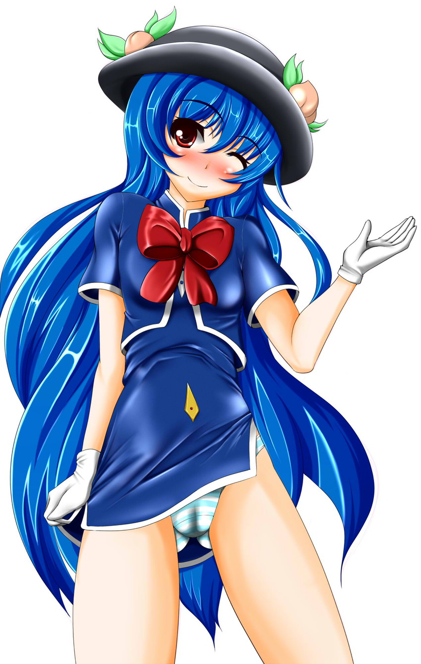 hinanawi tenshi (touhou and 1 more) drawn by tera_hiroshi